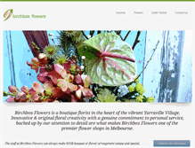 Tablet Screenshot of birchboxflowers.com.au